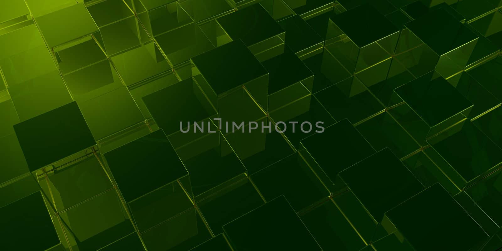 cubes background - 3d illustration