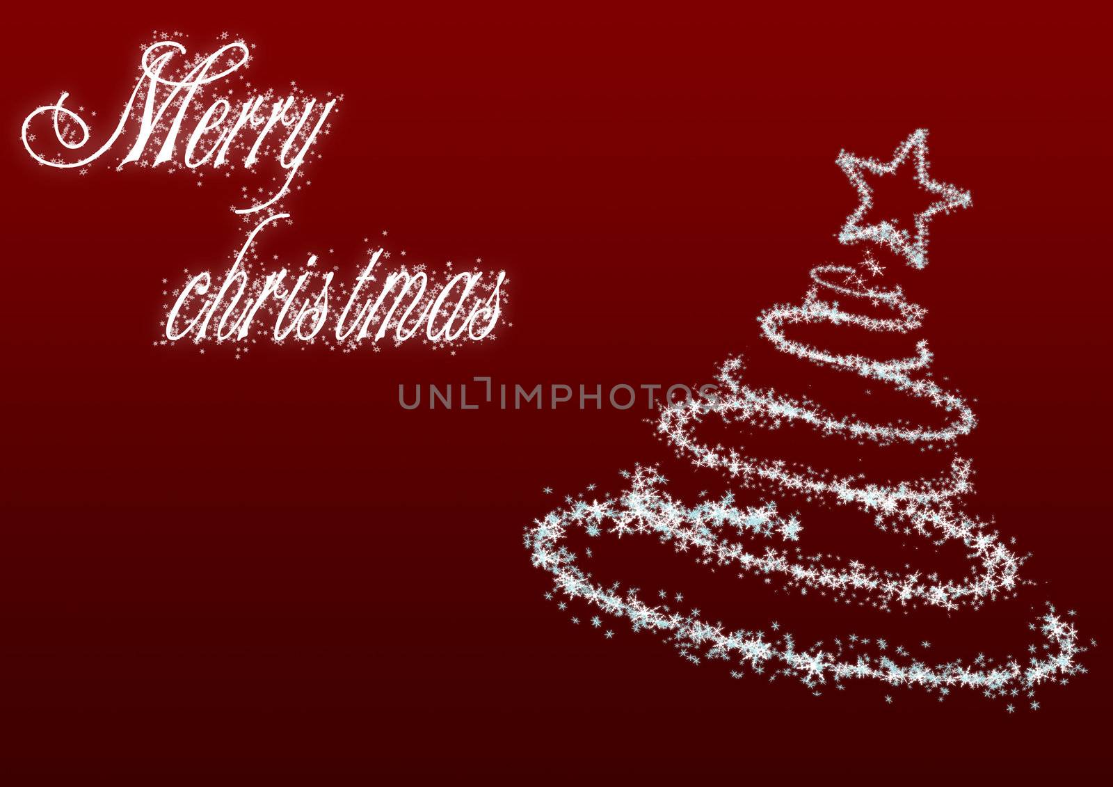 Christmas tree with inscription_red by galdzer