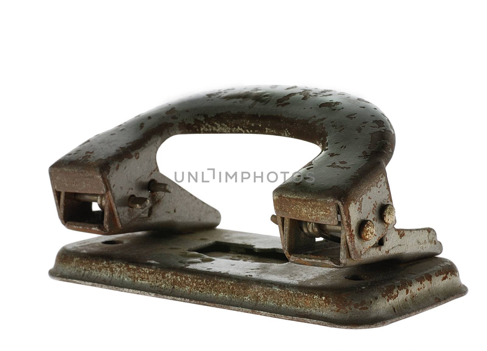 Old rusty puncher. It was used 1930-1960 in offices of the USSR