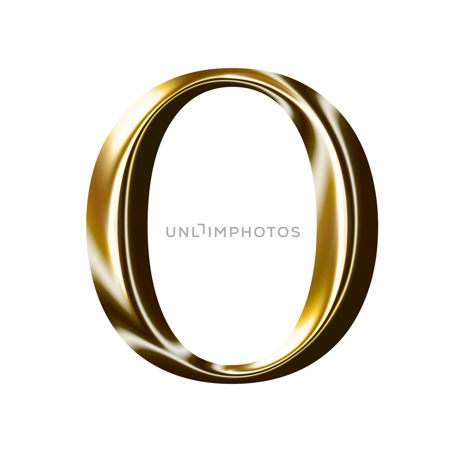 gold number symbol 0 by svtrotof