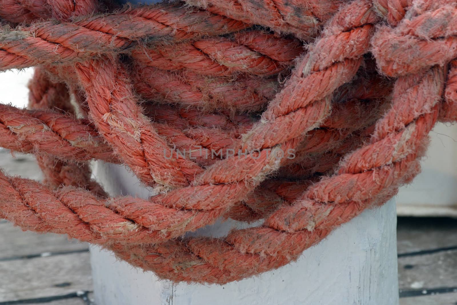 Rope of boat knotting