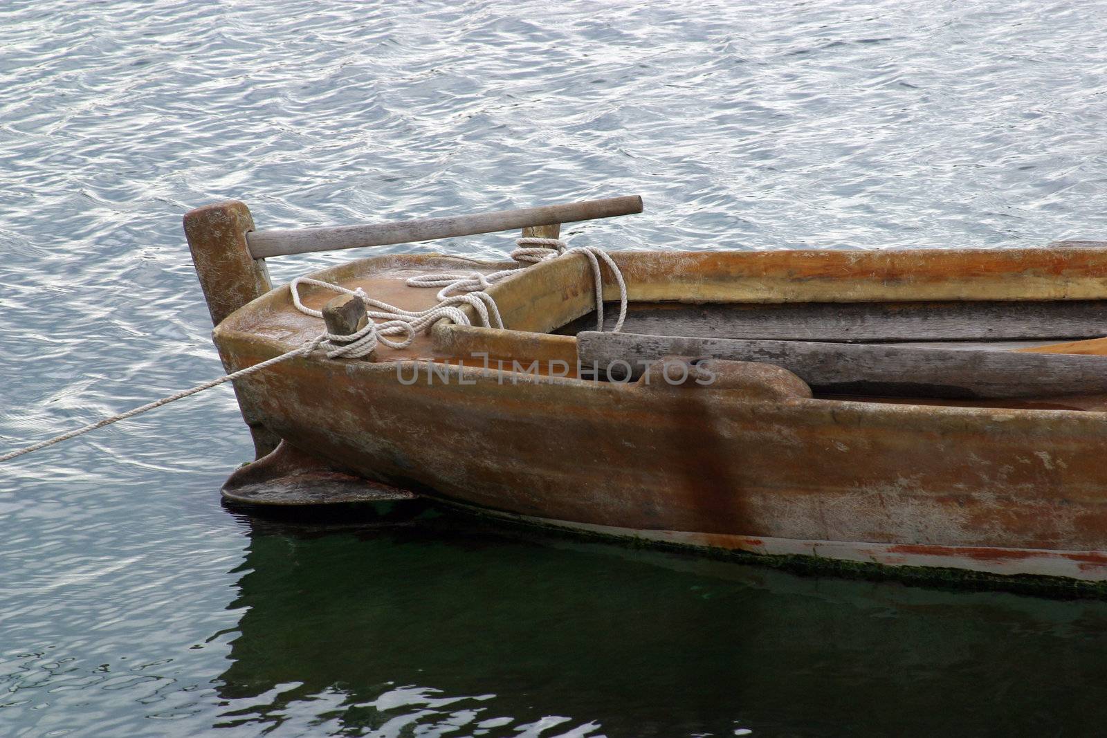 Old rowing boat