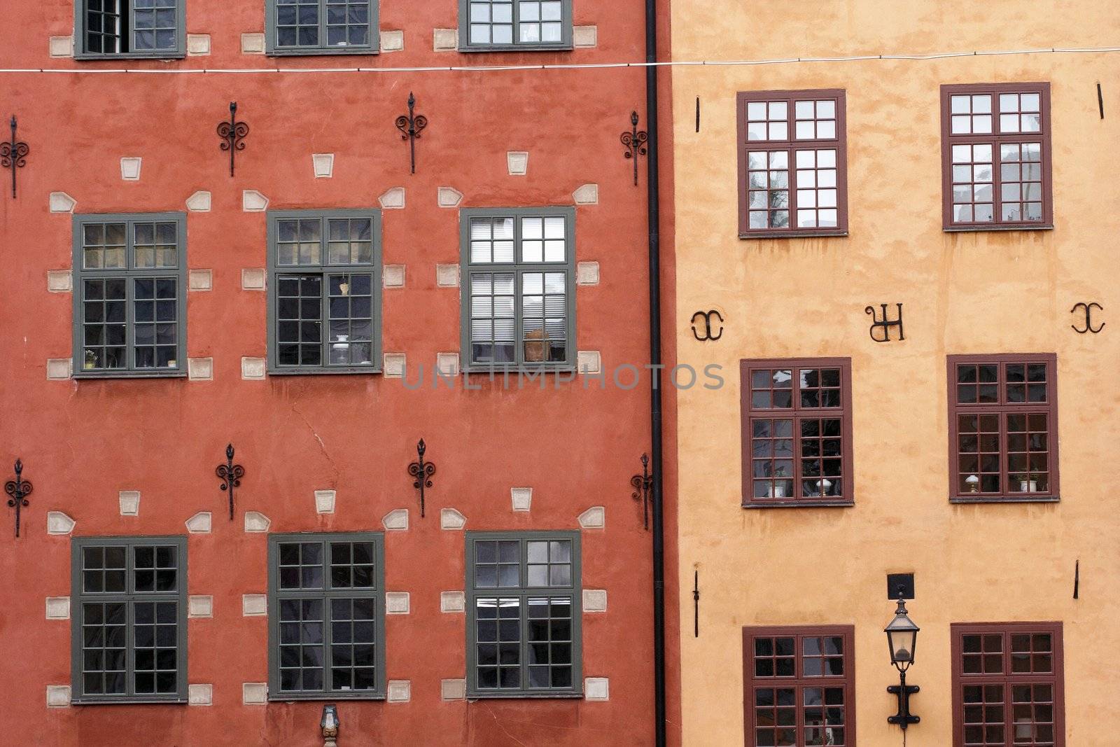 Windows of a house of old Stockholm by andrius