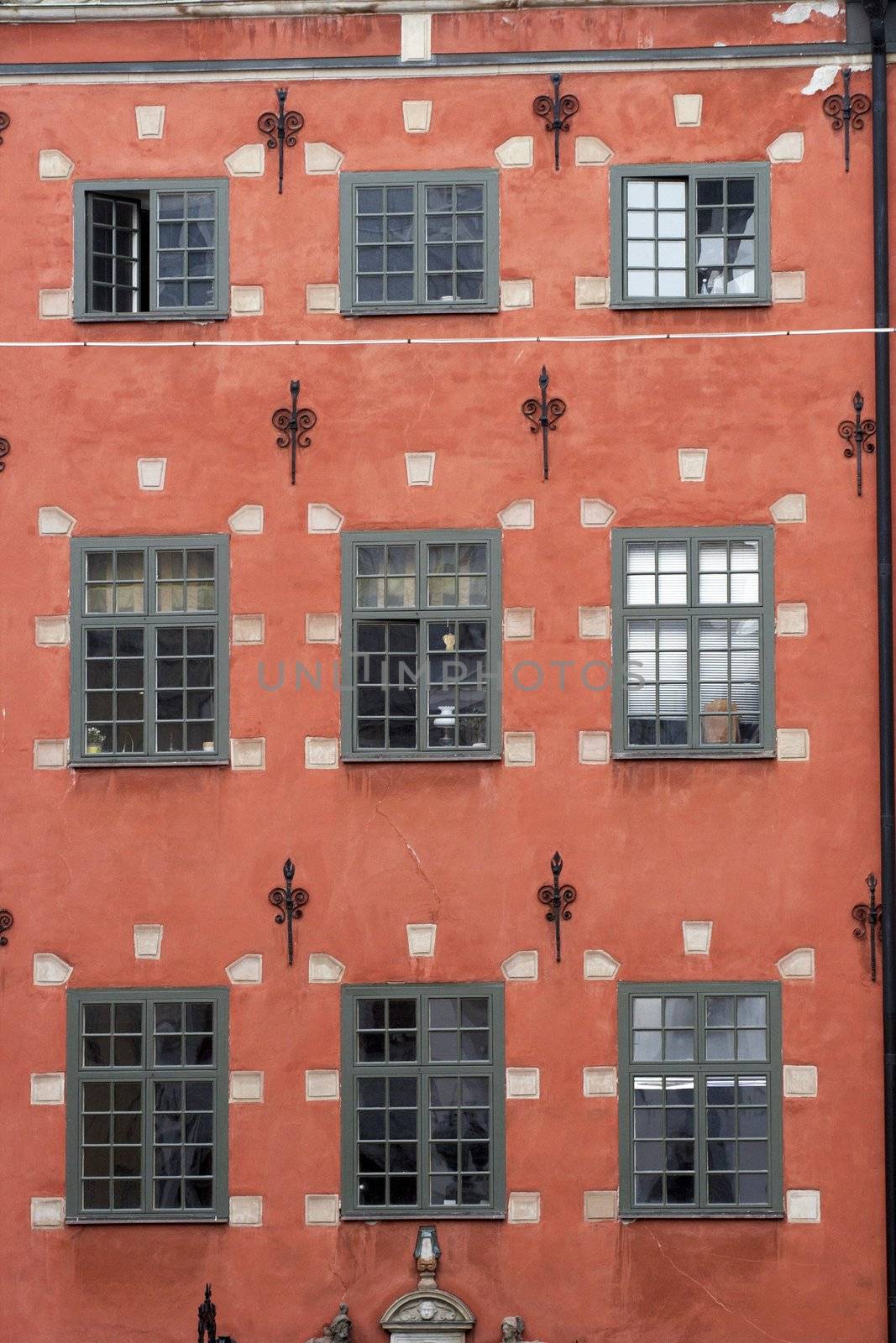 Windows of a house of old Stockholm by andrius