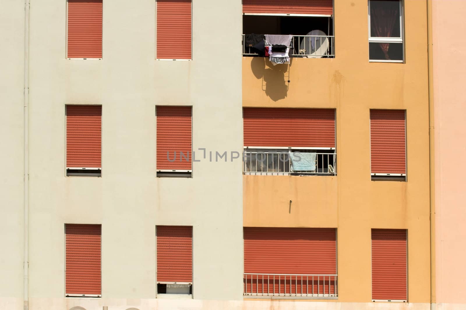 wall of a house in south of france