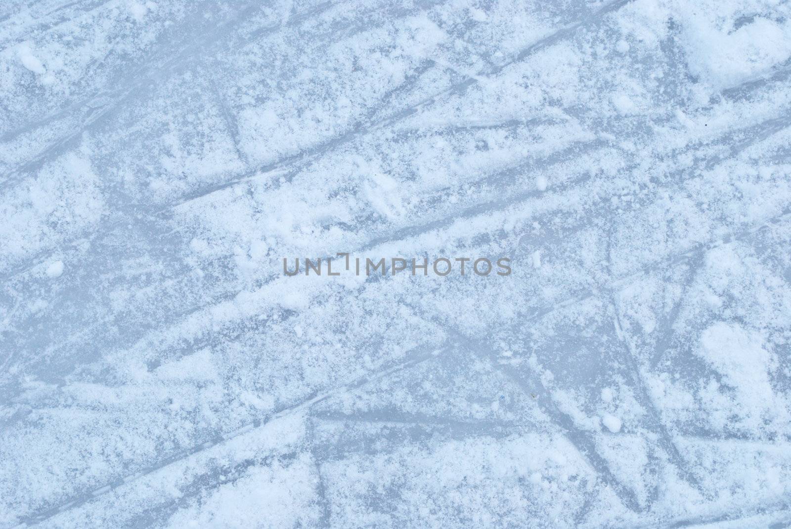 ice rink with snow texture 
