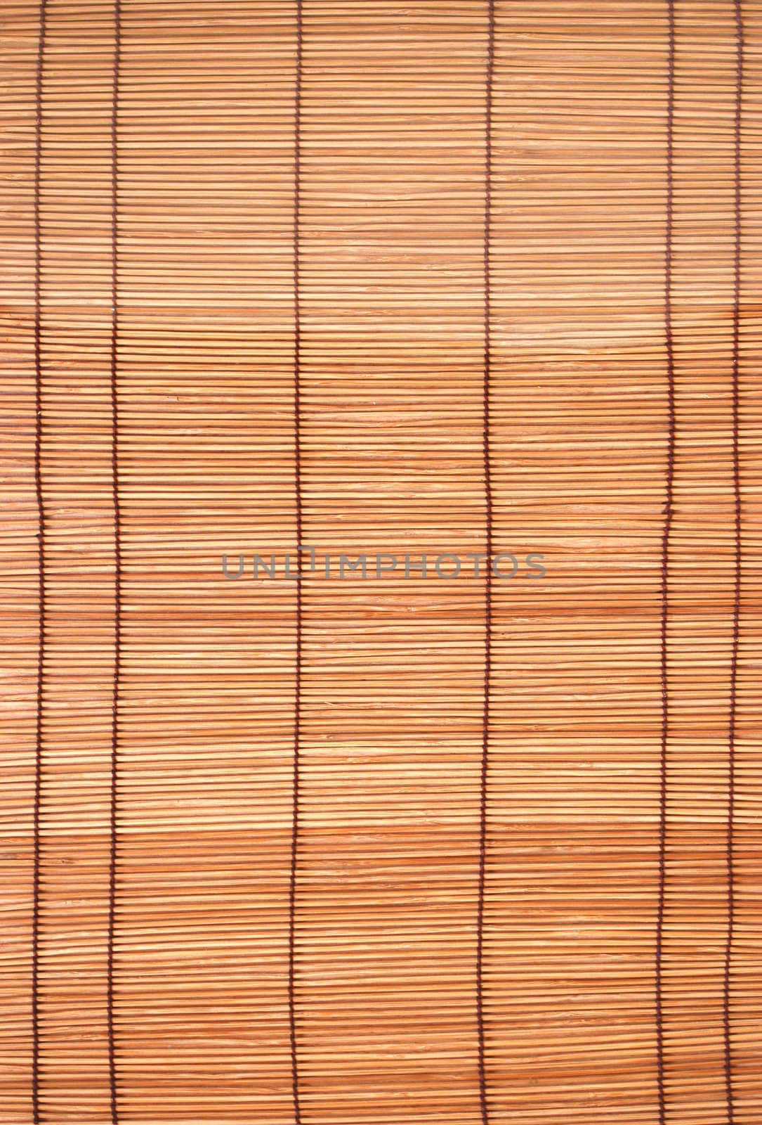 brown bamboo matting background and texture