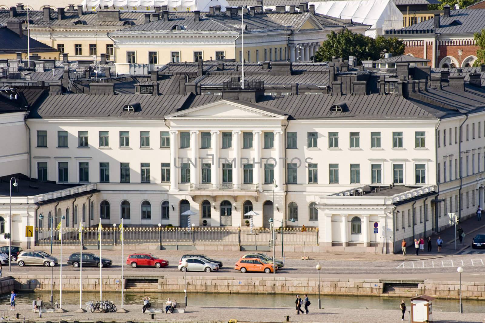 The Finland Presidential palace in Helsinki. Finland
