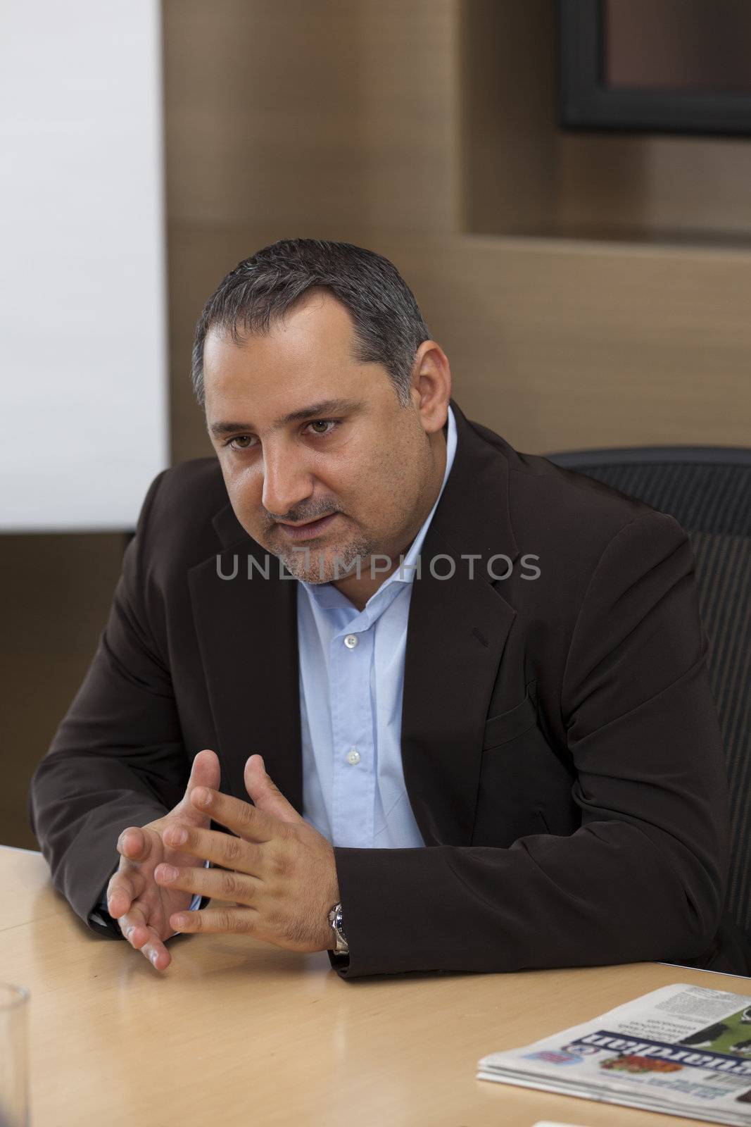 SMART CITY, MALTA - 6 JUN - Smart City Malta CEO Fareed Abdulrahman during an interview at Smart City Malta