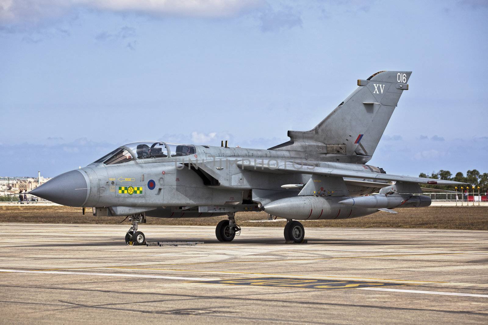 LUQA, MALTA - 25 SEP - RAF 15th Squadron Tornado during the Malta International Airshow 2011