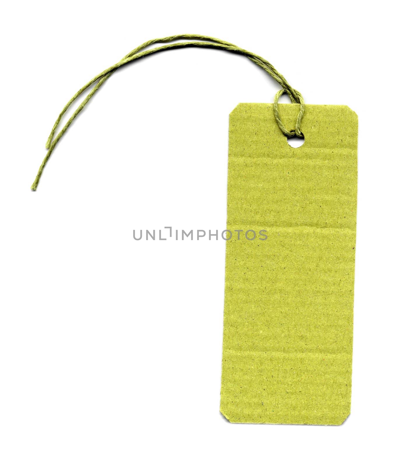 Price tag or address label with string