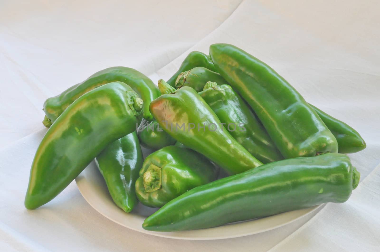 Green pepper, aka sweet pepper or chilli capsicum
