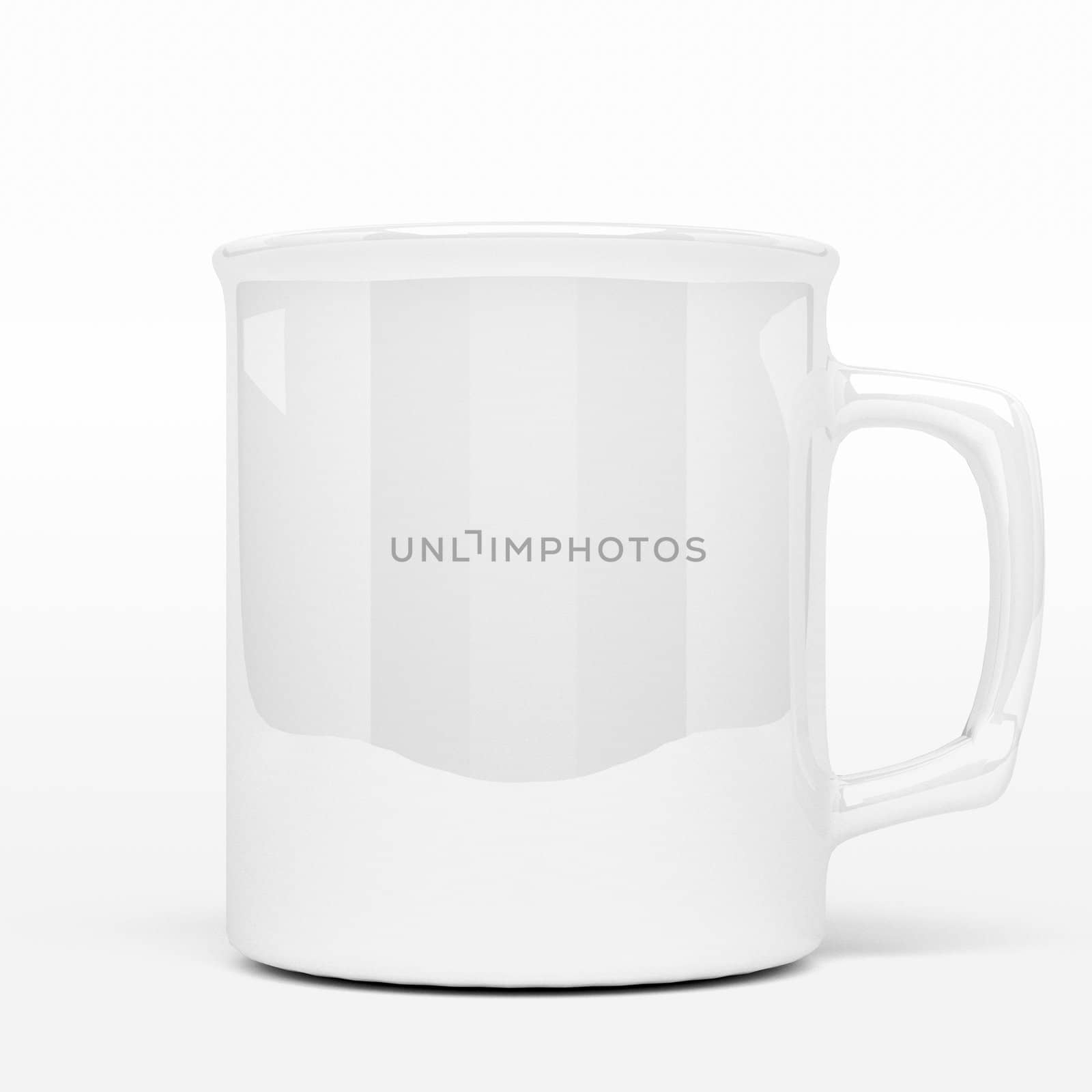 isolated white blank coffee mark, to put a message or image over the mug.