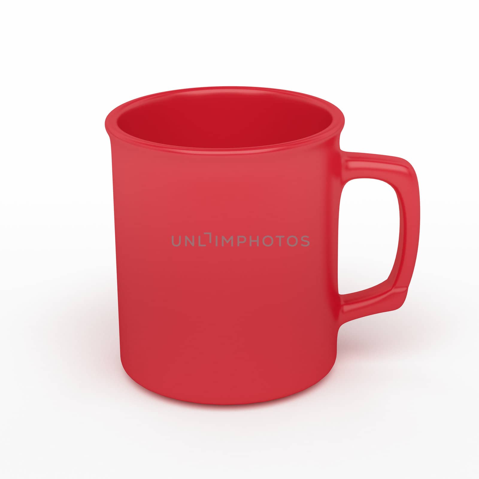 isolated blank red coffee mark, to put a message or image over the mug.