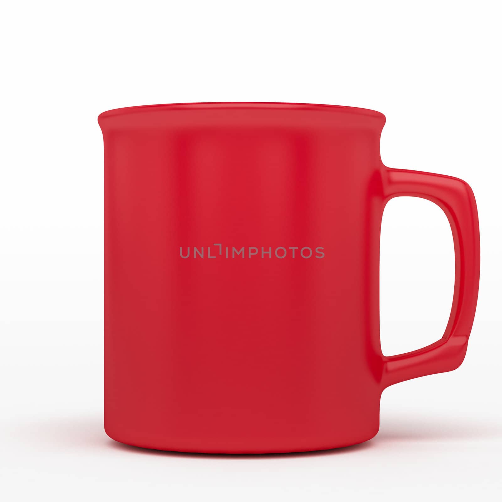 isolated blank red coffee mark, to put a message or image over the mug.