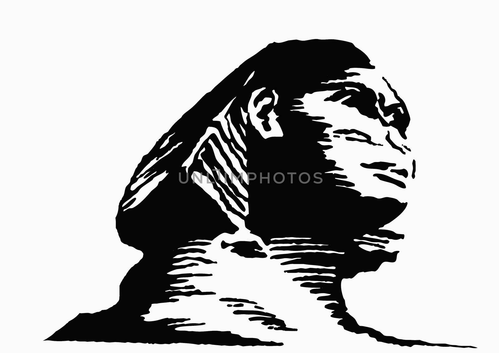 vector illustration of the sphinx