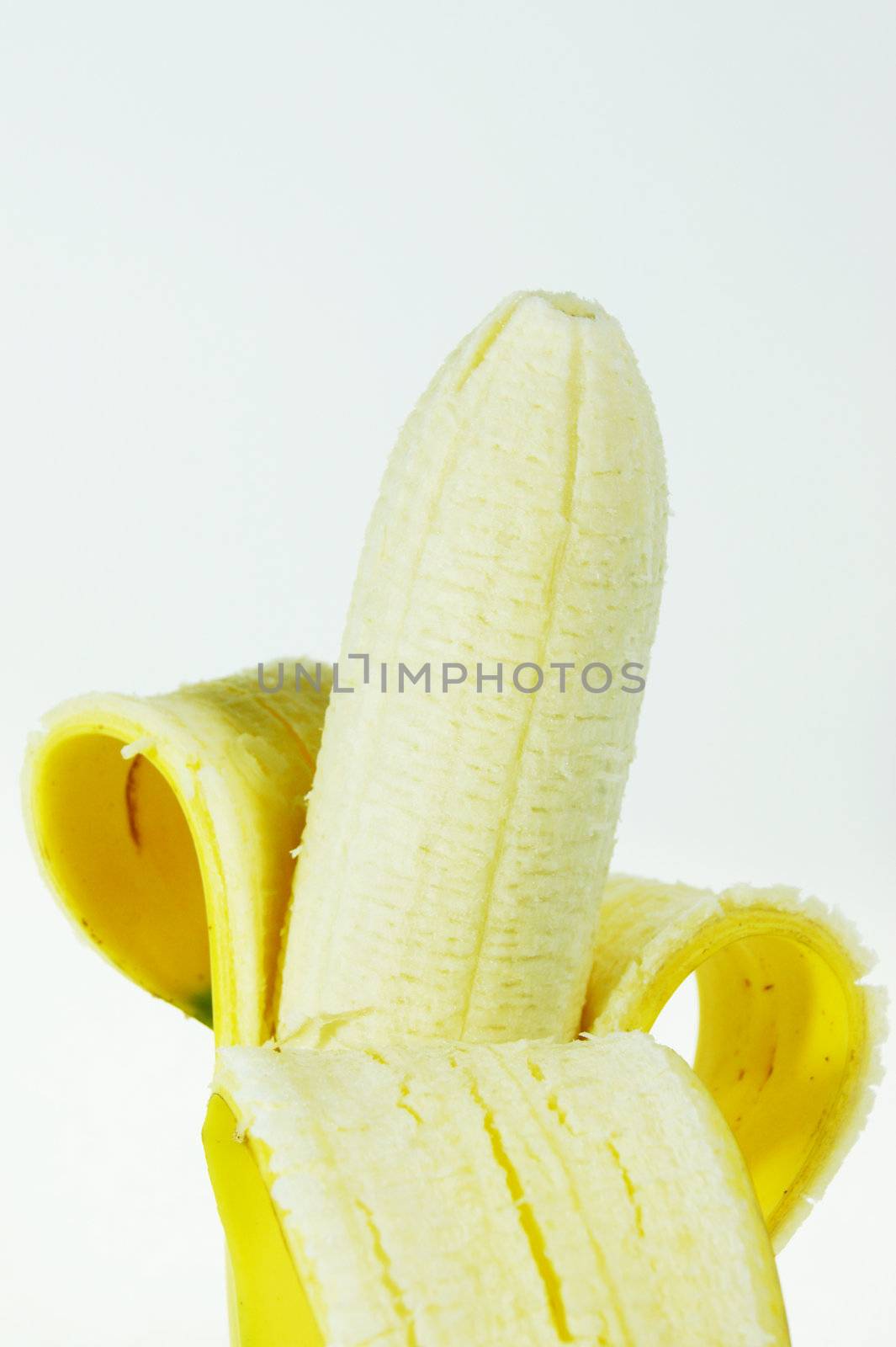 Banana peel isolated on white background by Noppharat_th