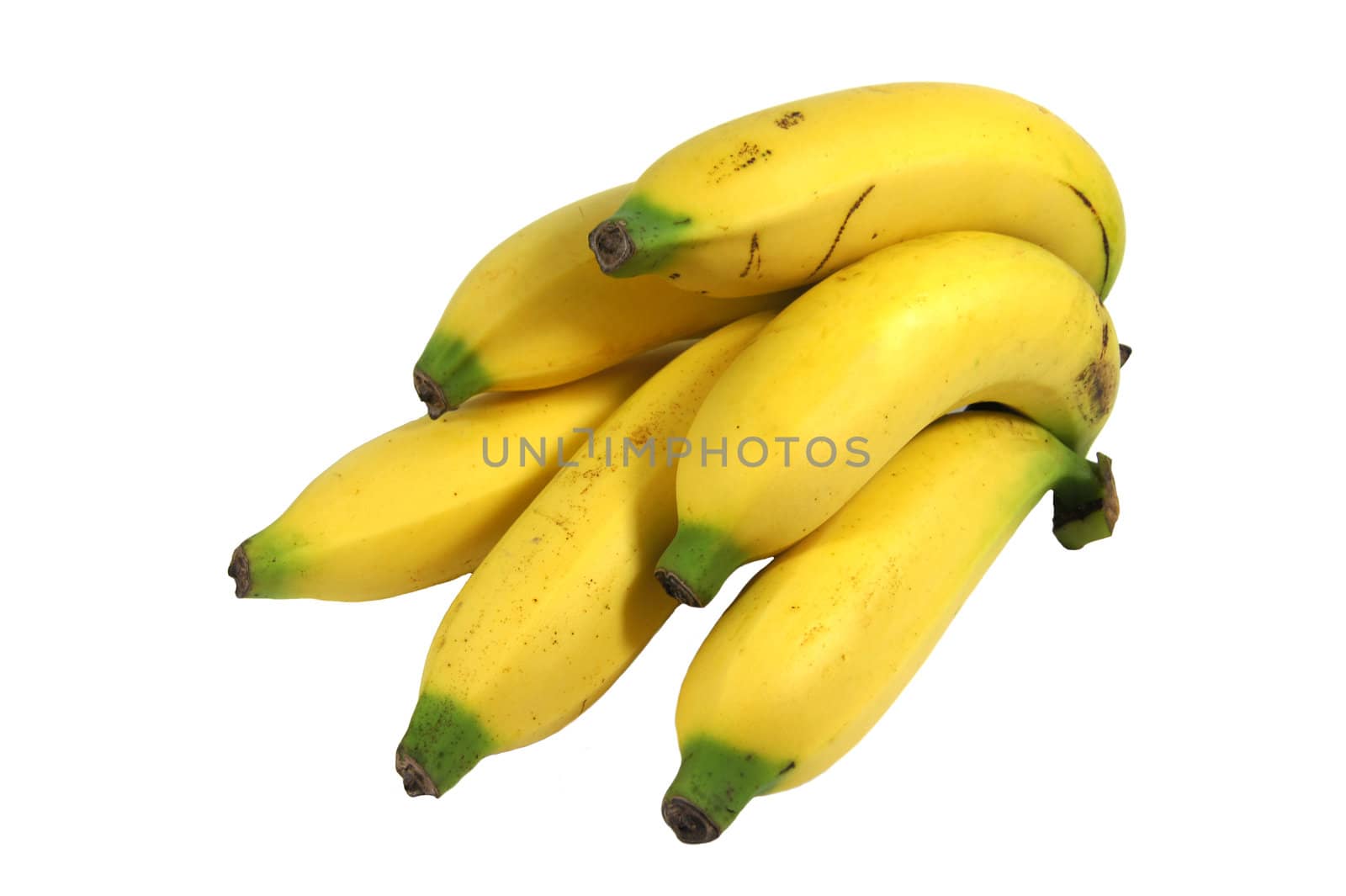 Ripe banana isolated on white background