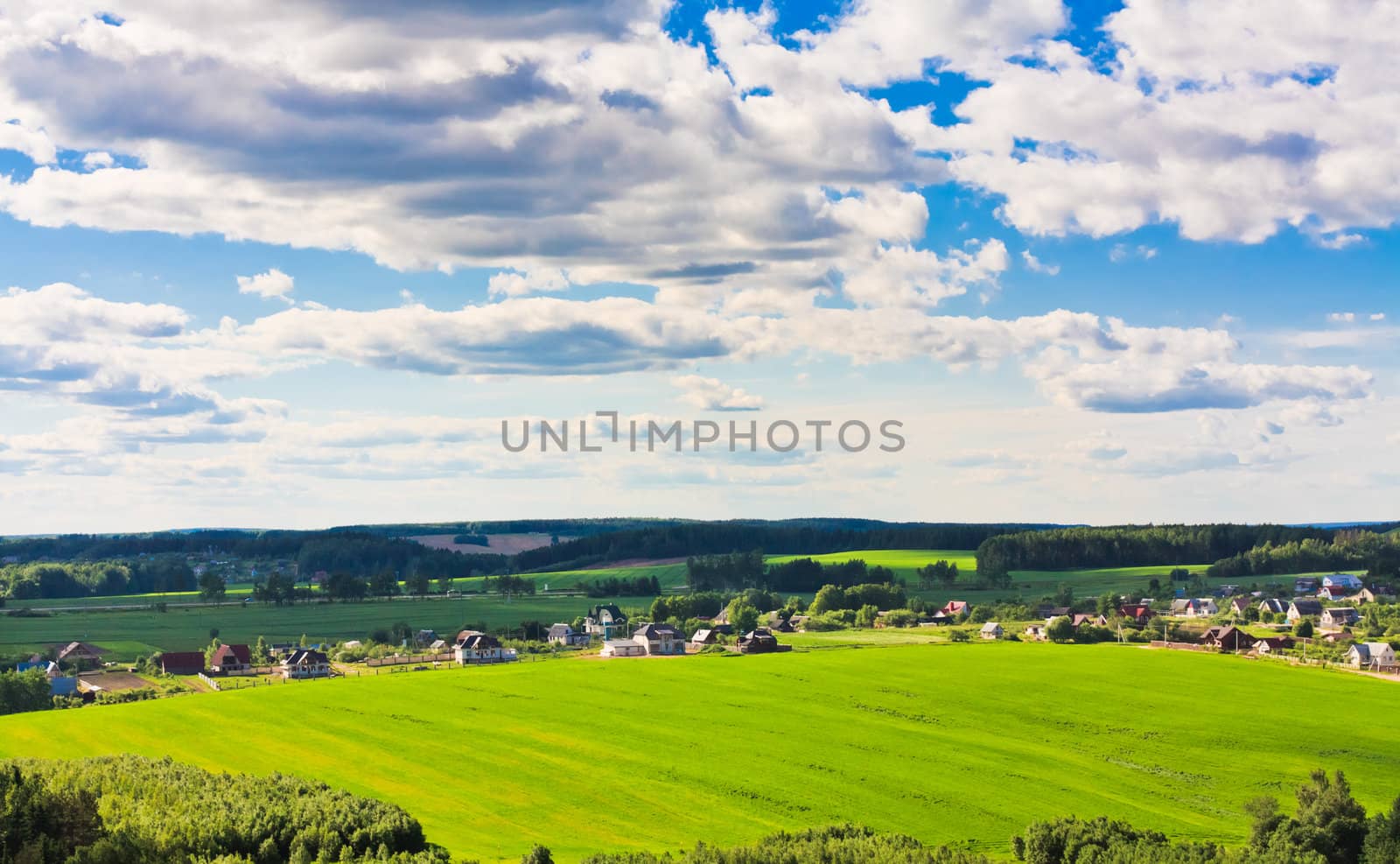 farm houses on the field