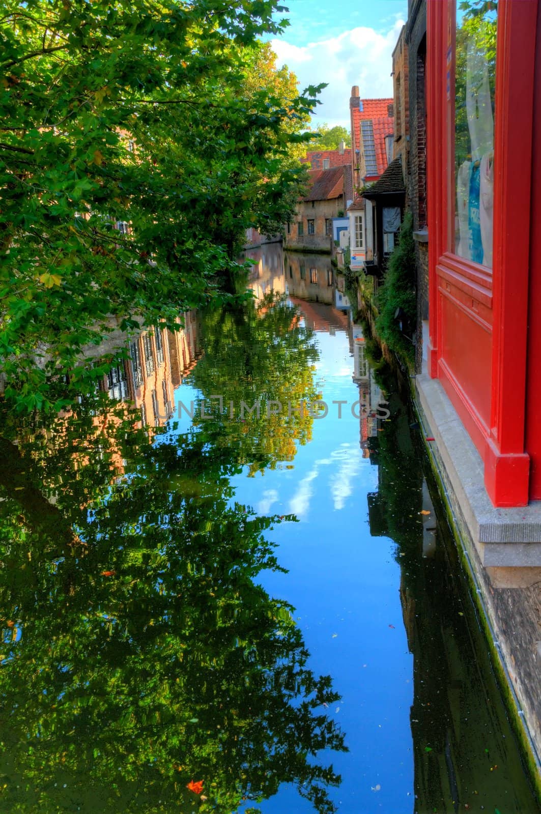 autumn in bruges, belgium