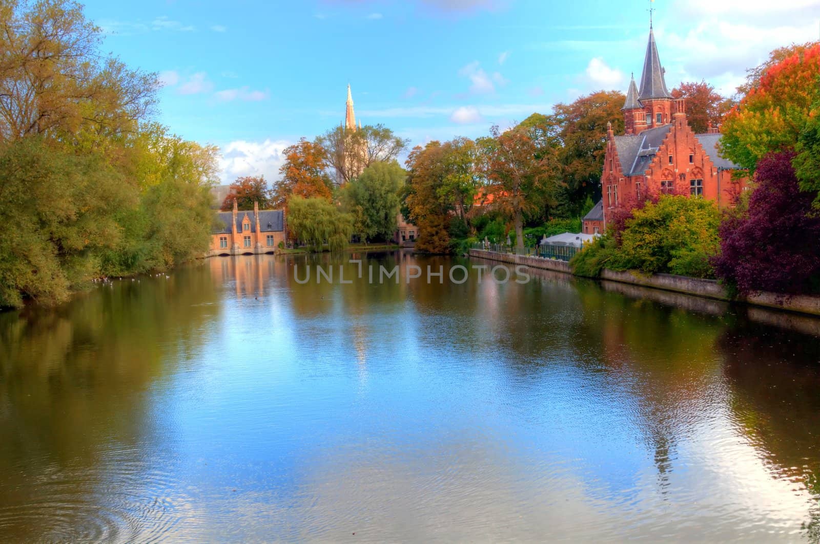 autumn in bruges, belgium