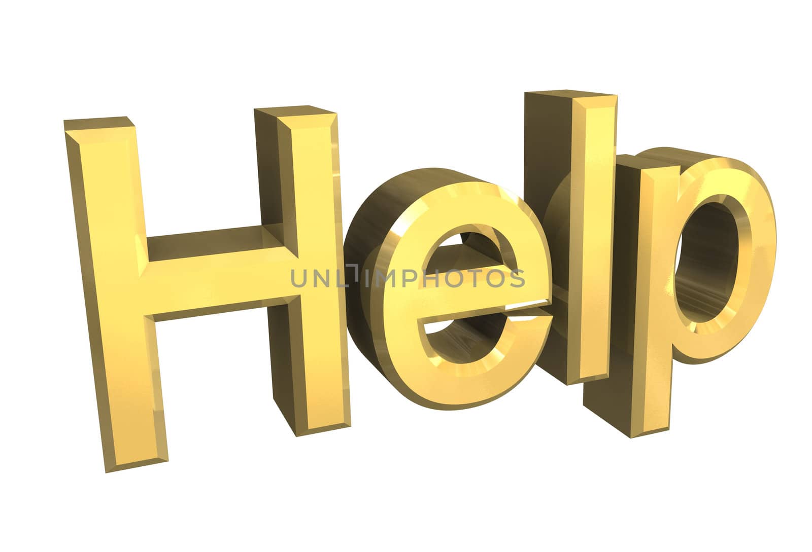 Help in gold - 3D made