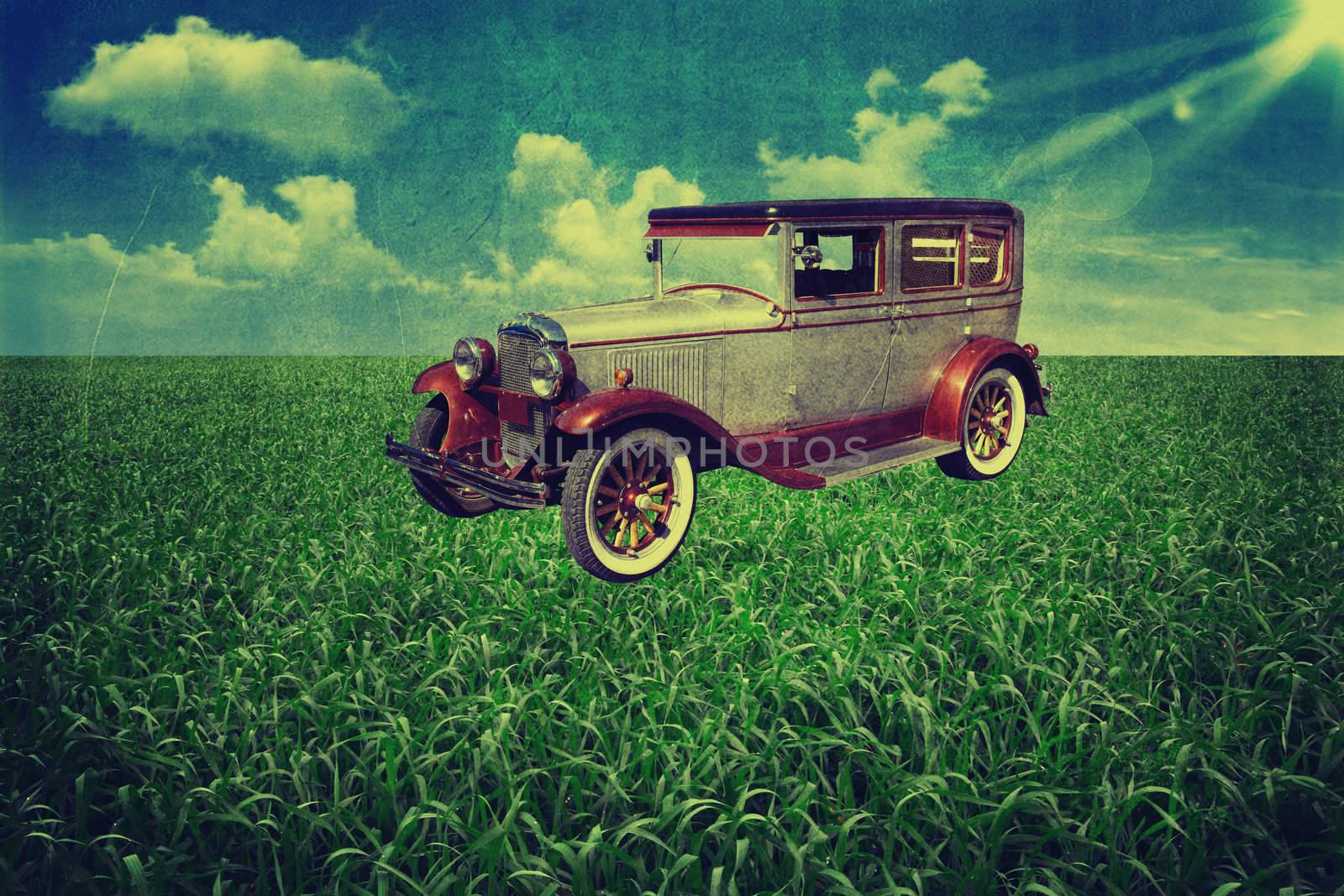 Retro the car. Vintage by petrkurgan