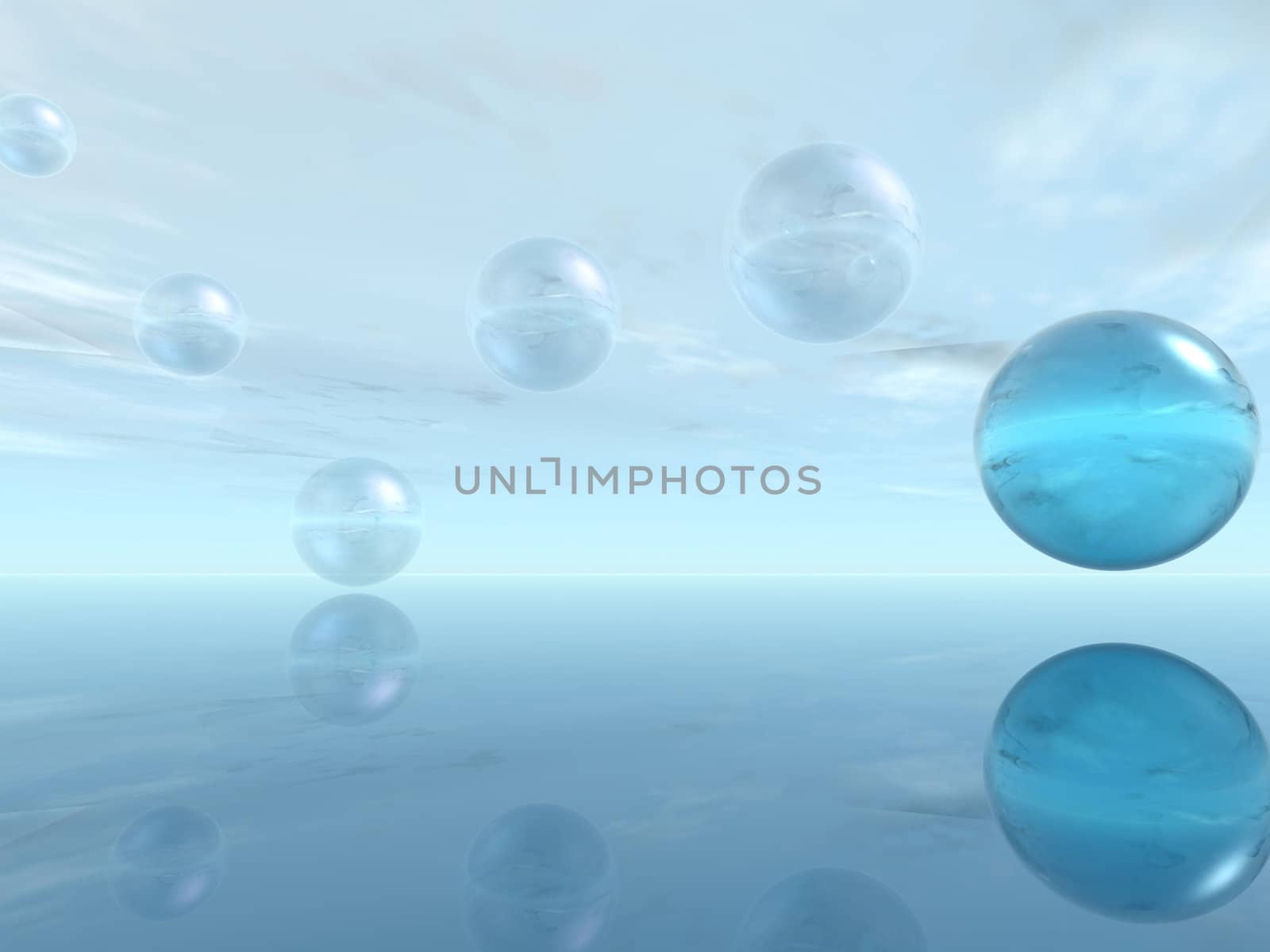 the blue bubble
