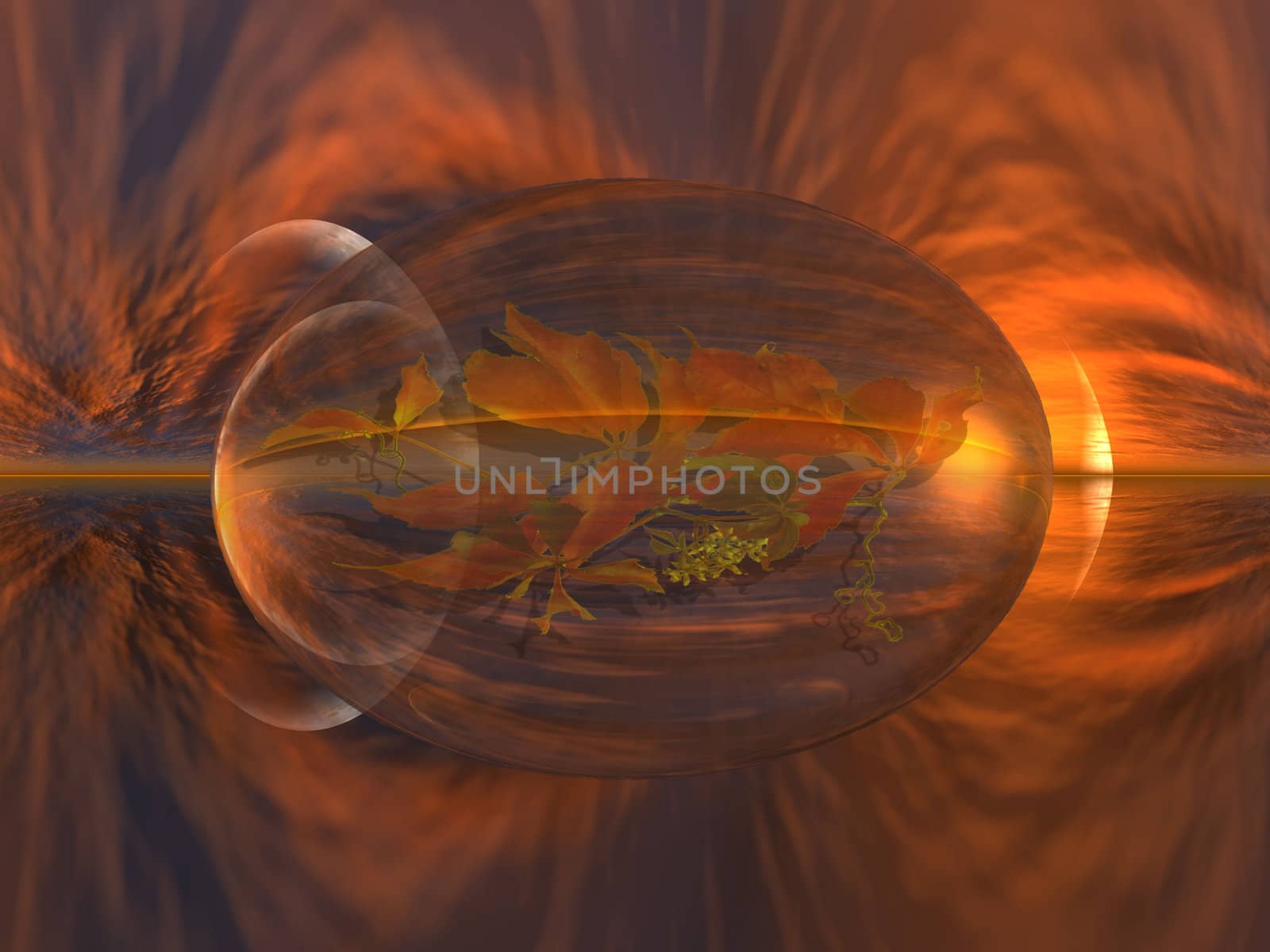 orange bubble by njaj