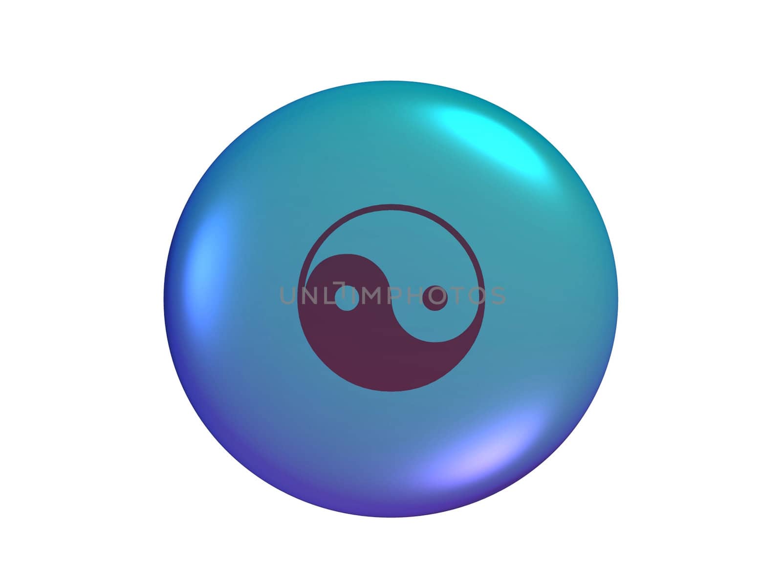 ying yang button