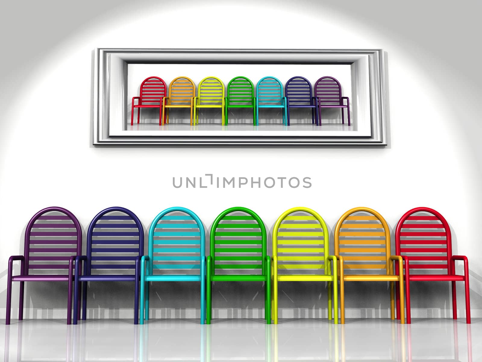 the chairs of color