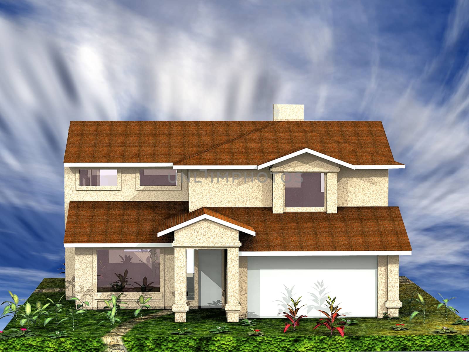 a very modern house