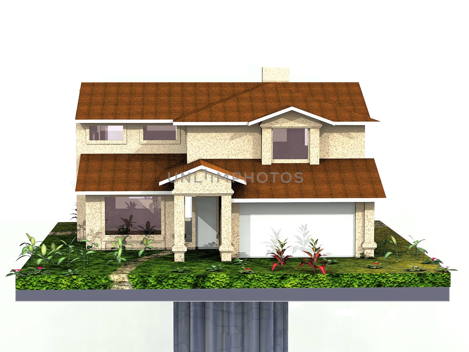 a very modern house