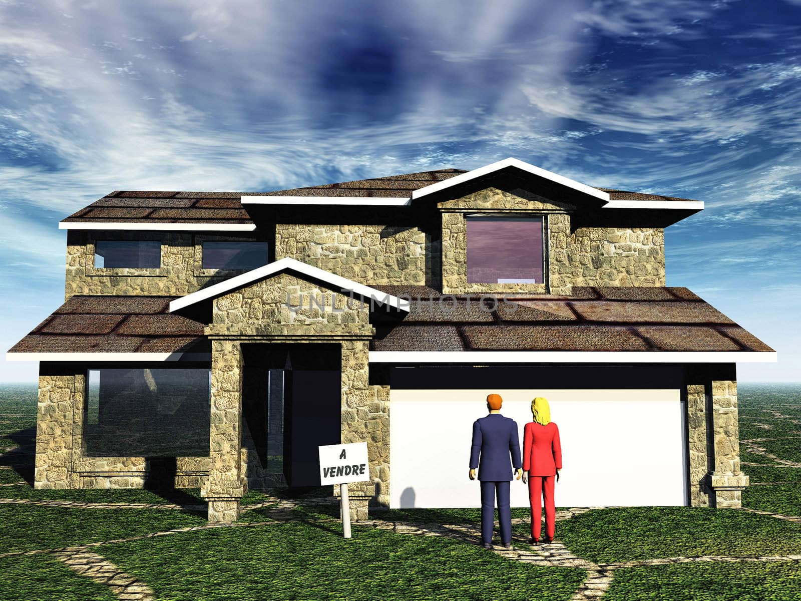 a very modern house