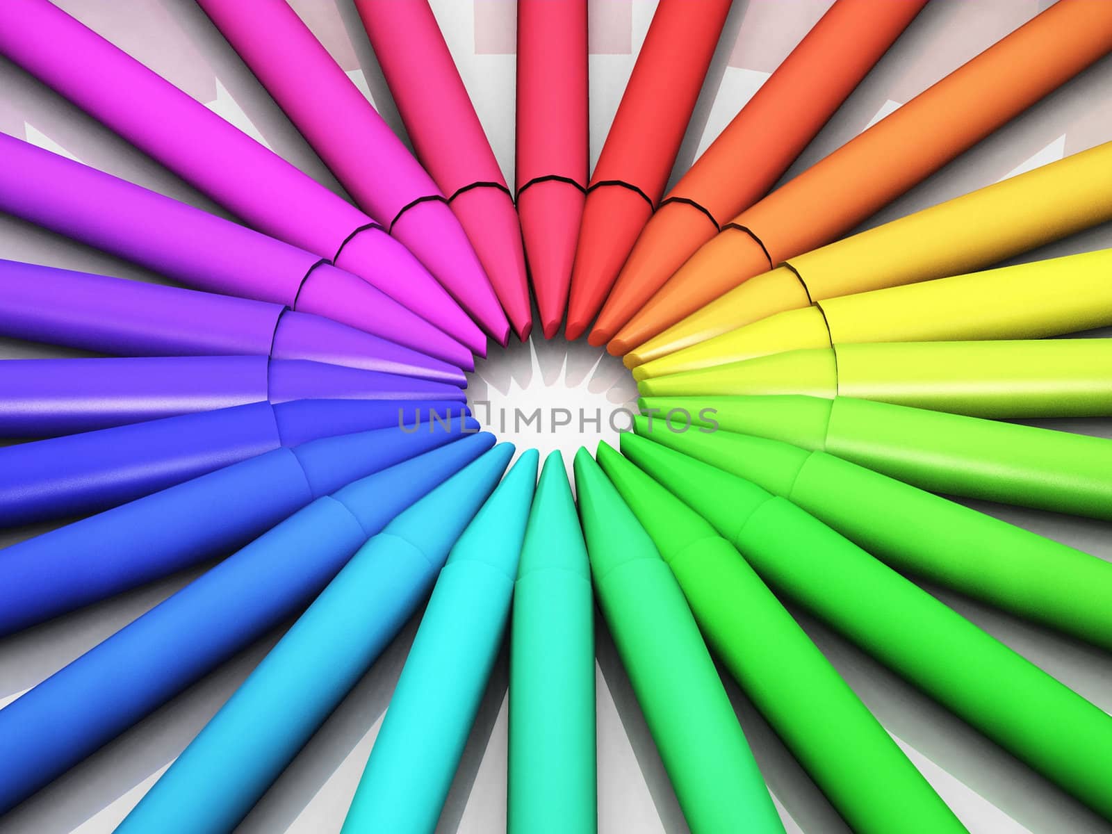 the colored pencils