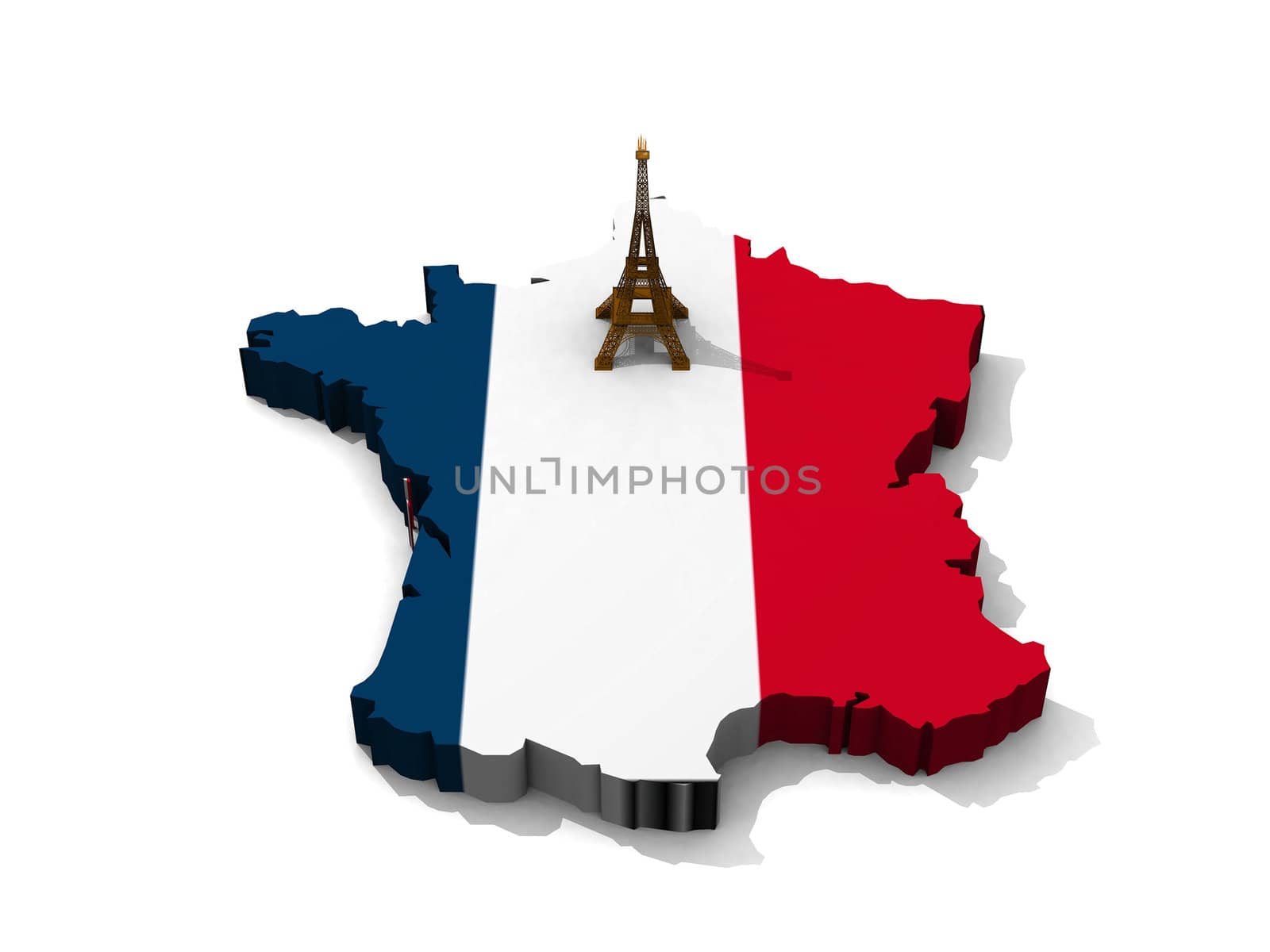 France and the Eiffel Tower by njaj