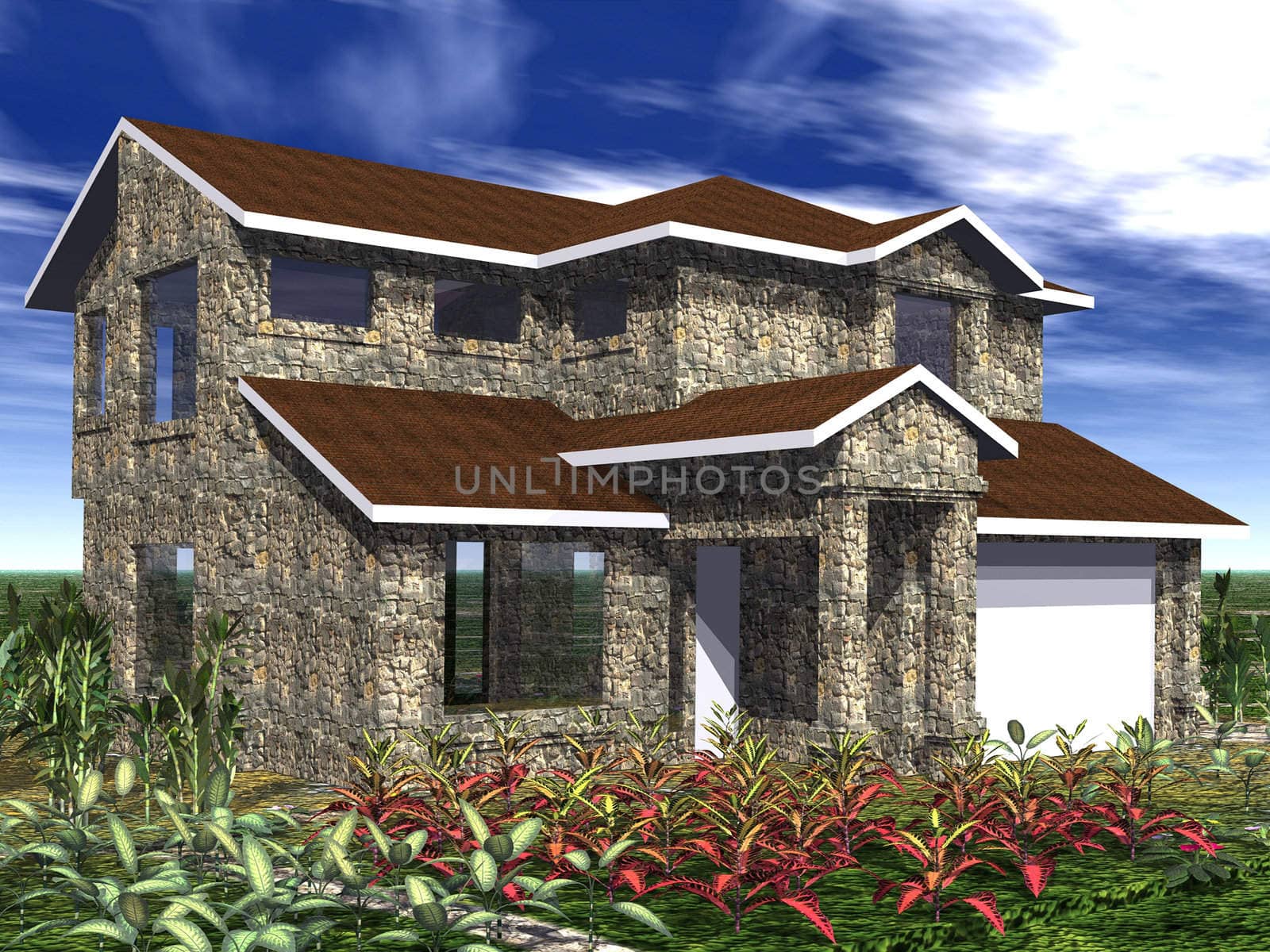 a very modern house