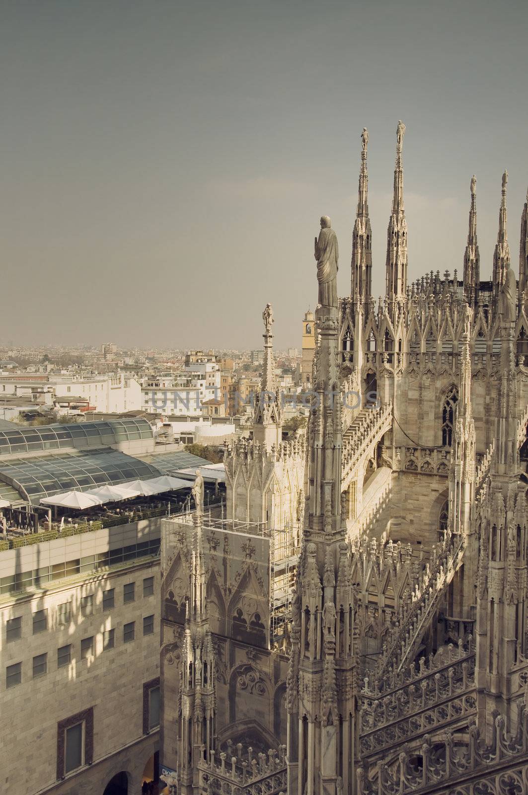 a Duomo in Milan city
