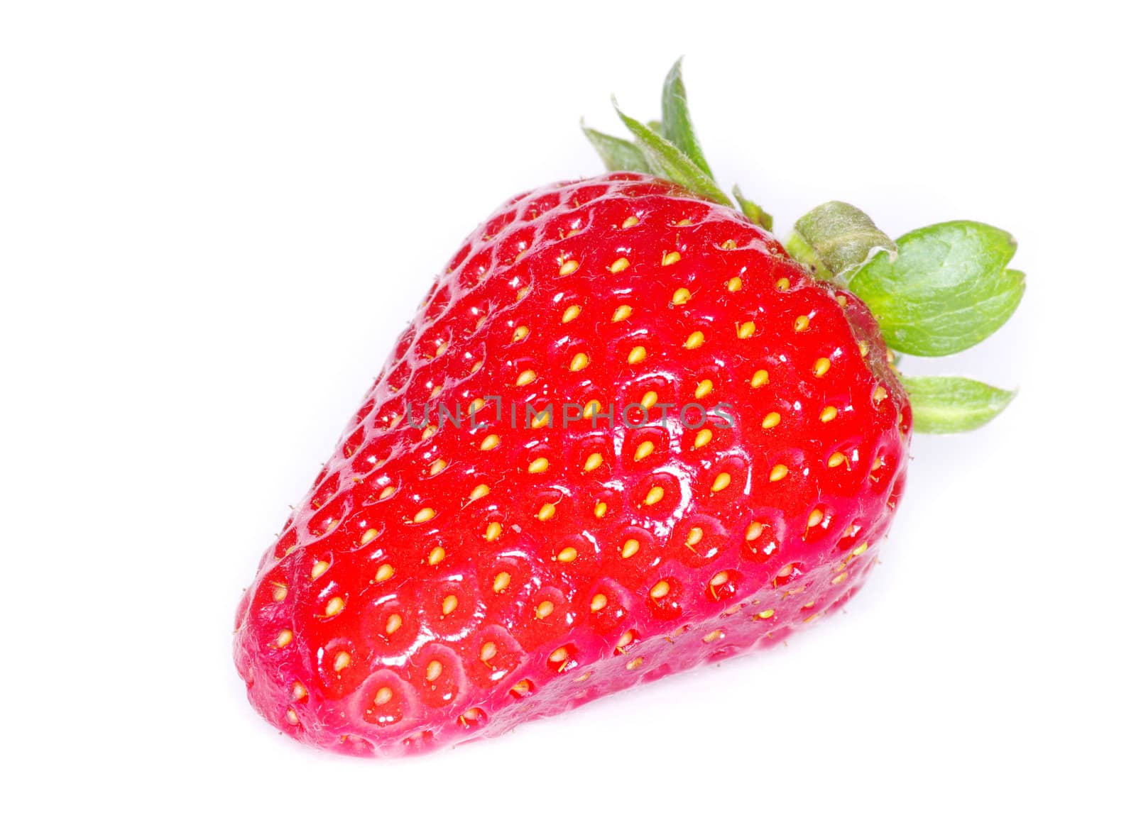 strawberries isolated over white background