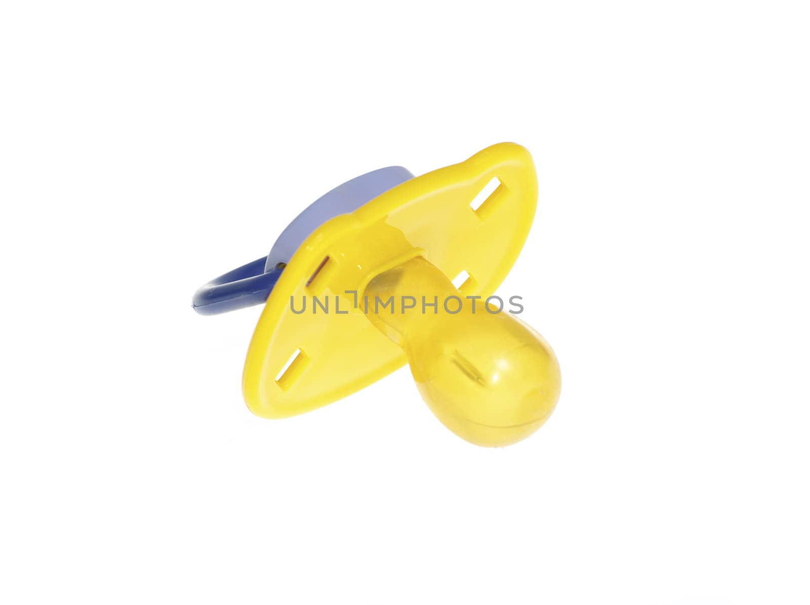 baby's dummy on a white background