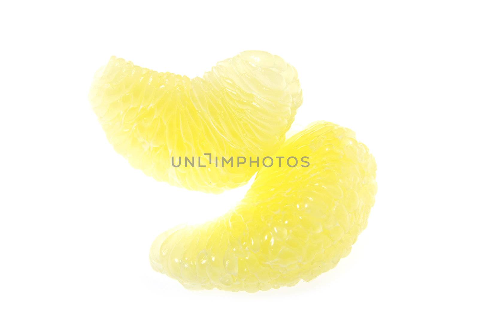 halves grapefruit isolated on a white