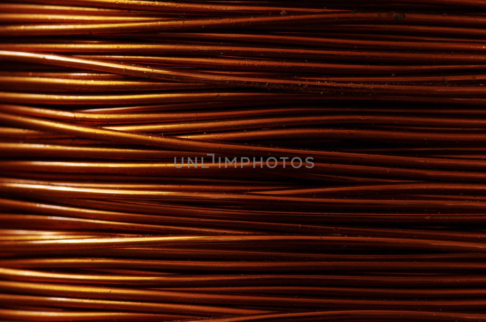 A roll of copper wire