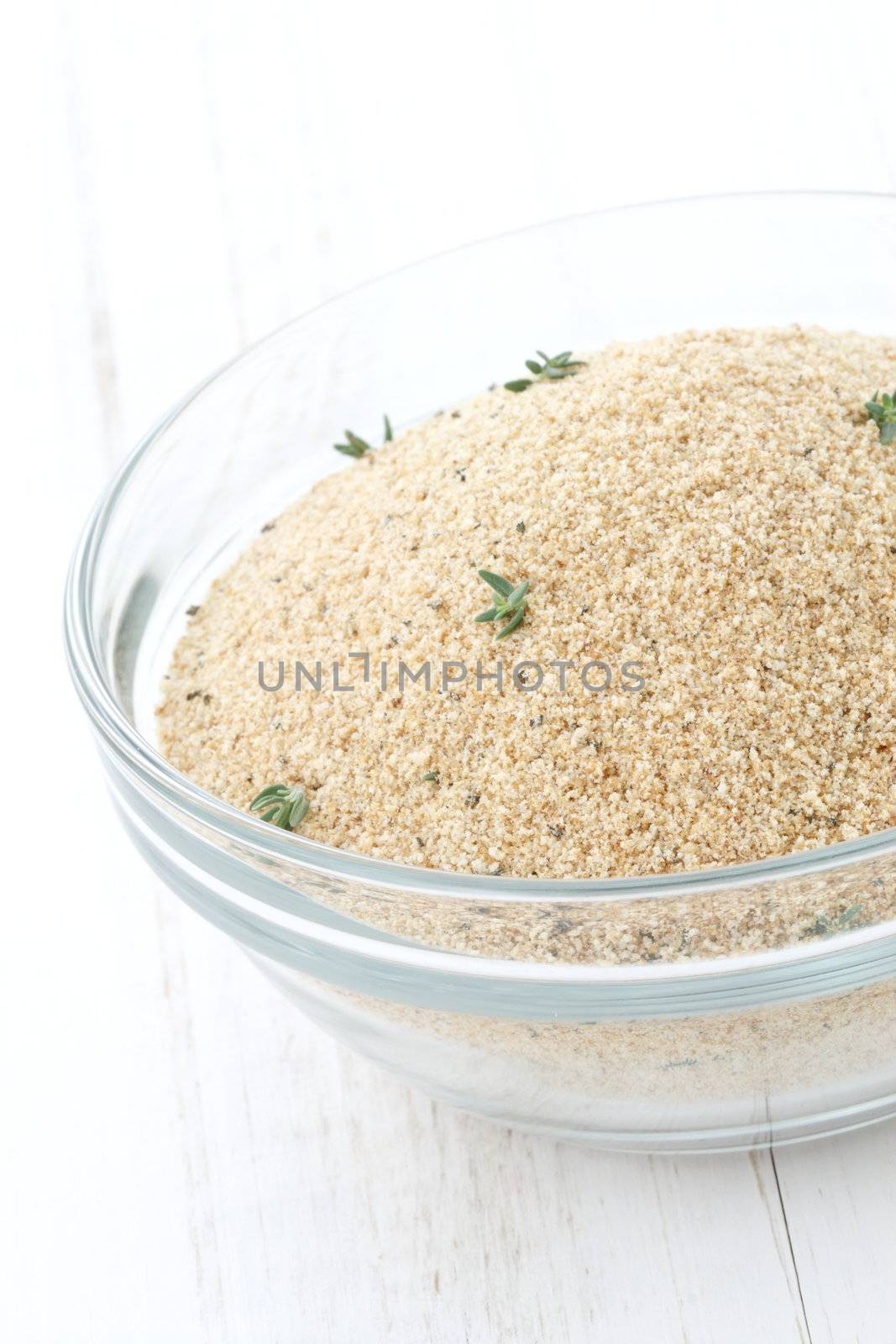 bread crumbs or breaded ingredient used to make fried chicken milanese chicken , nuggets and other delicious breaded foods 