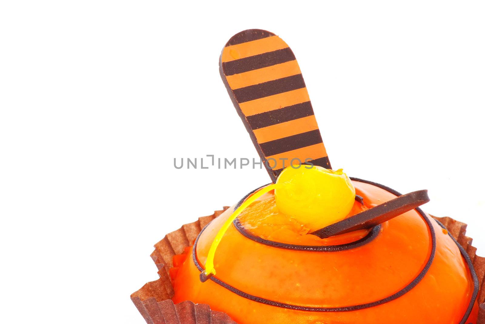 fresh cake isolated on a white background