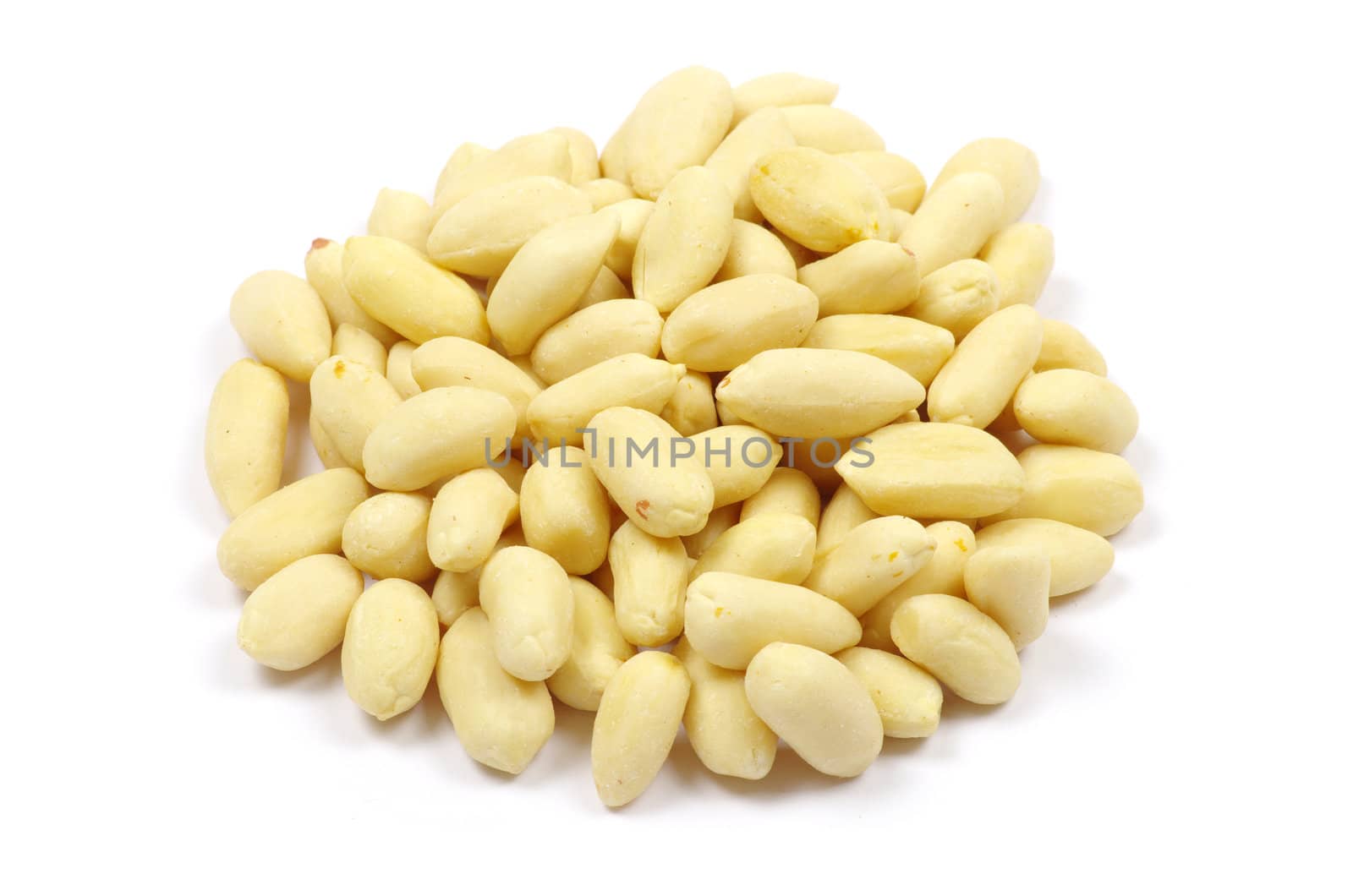  peanuts isolated on white background
