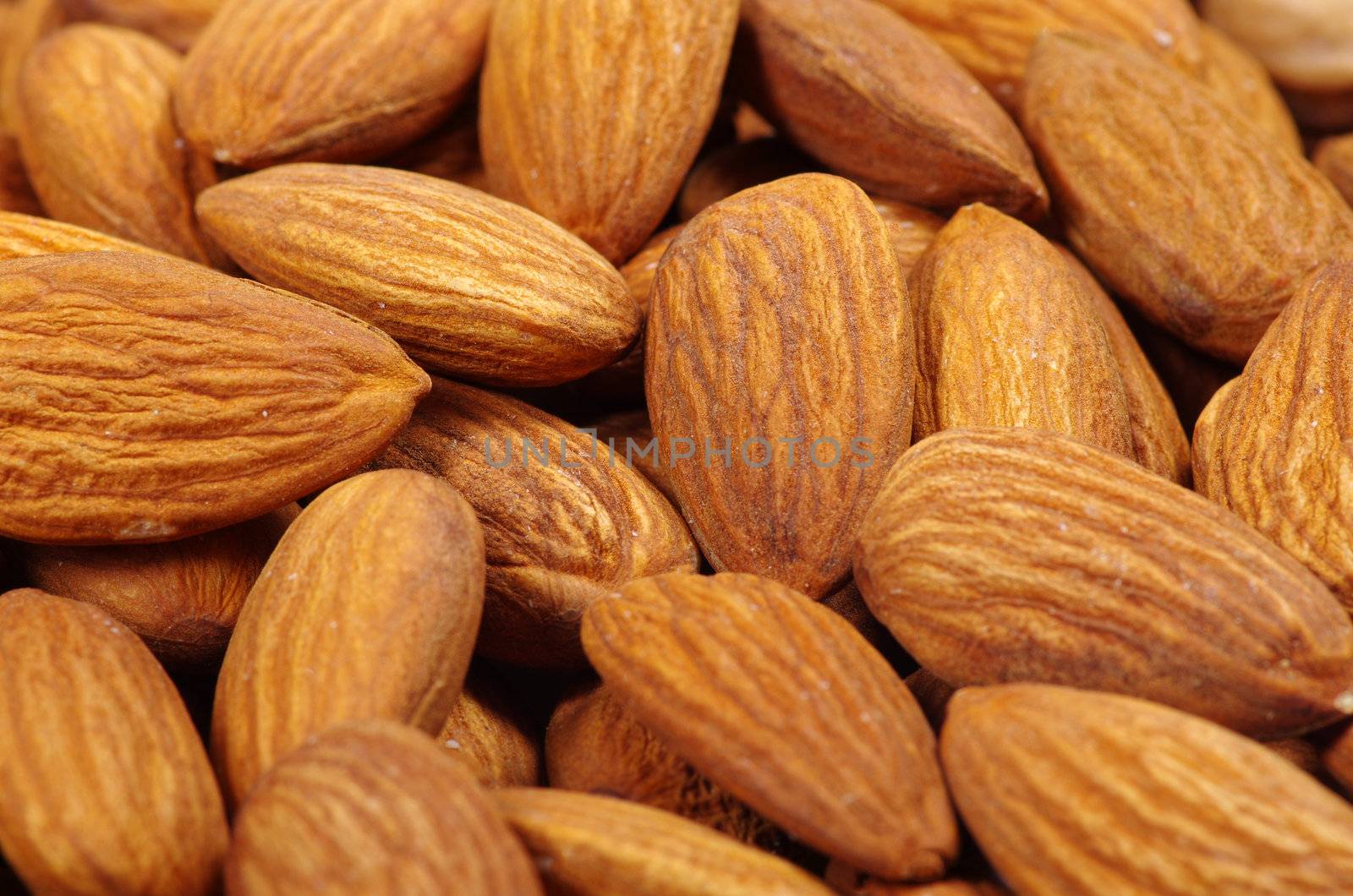 Close up of a background almond