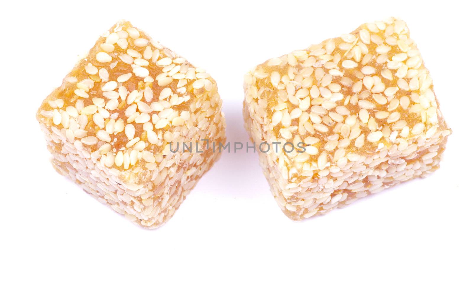 candy on a white background