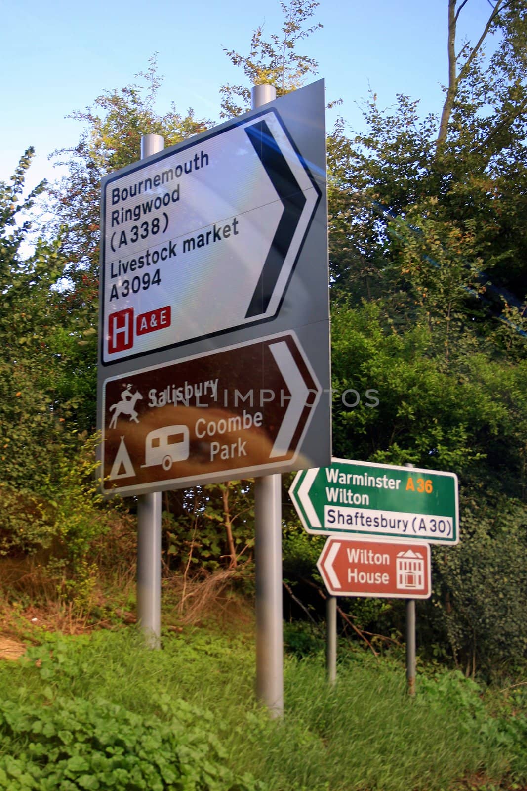 Signs to different places in the UK.