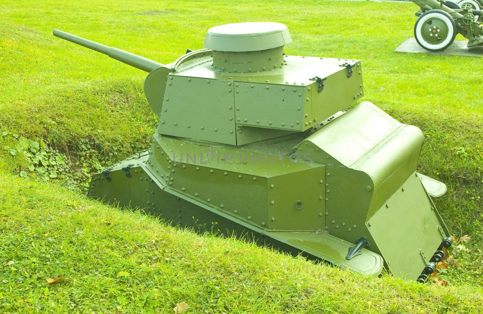 The MS1 Tank Construction. Fixed Armored Weapon Emplacement.