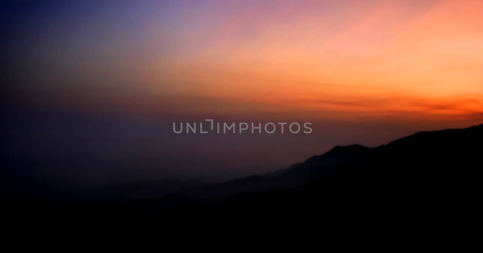 Beautiful sunset color landscape north of Santa Barbara.